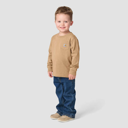 Boys' Long Sleeve Duck Camo Dog Pocket T-Shirt (Toddler/Child/Youth)