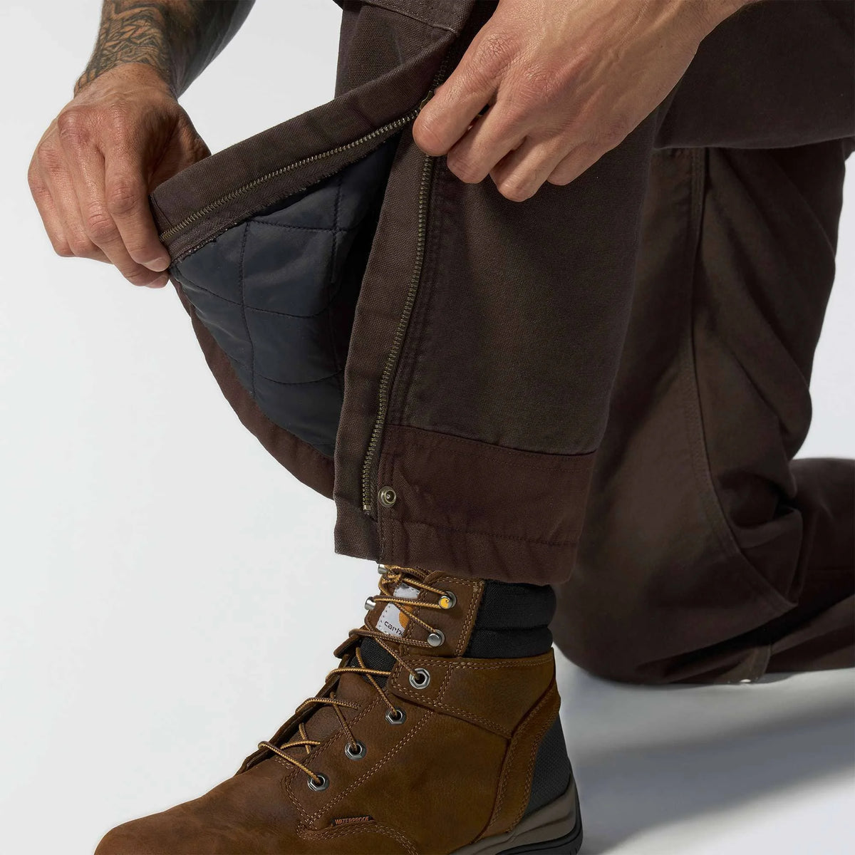 Washed Duck Insulated Bib Overall