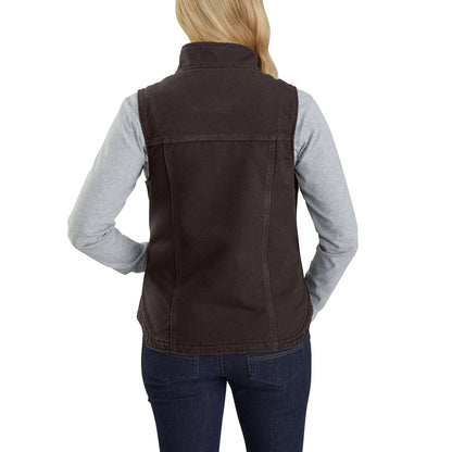 Women's Washed Duck Mock Neck Vest