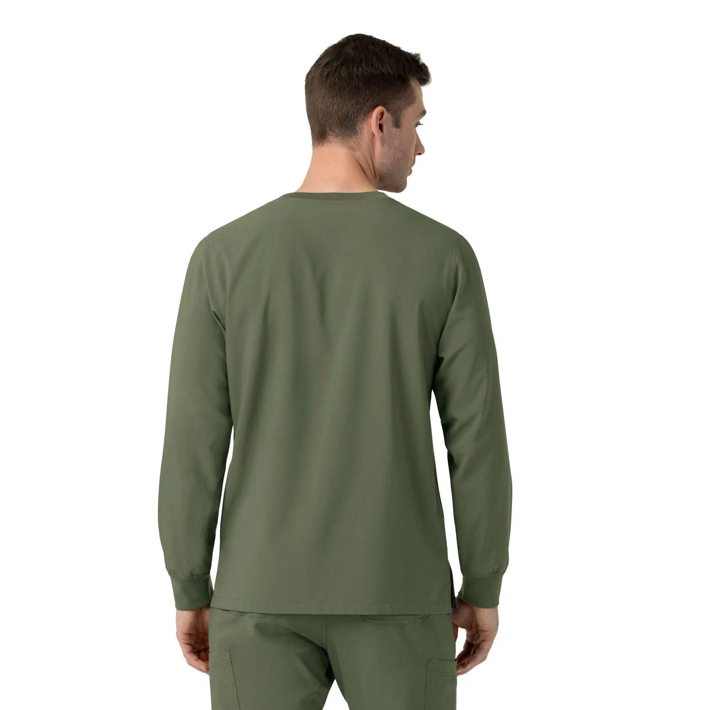 Force Cross-Flex Crew Neck Long Sleeve Scrub Top