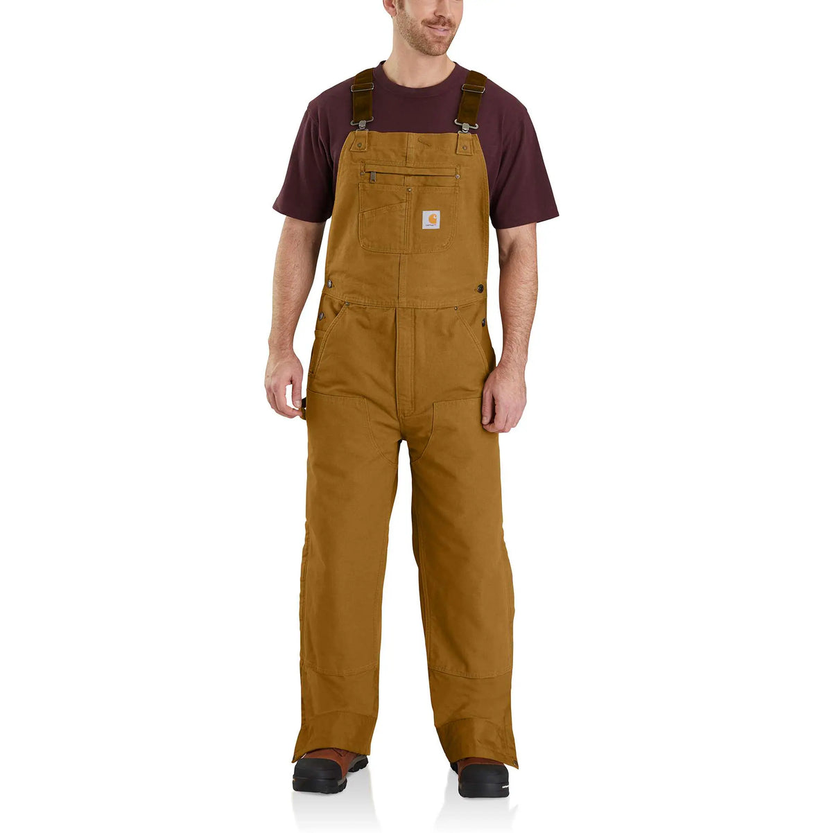 Washed Duck Insulated Bib Overall