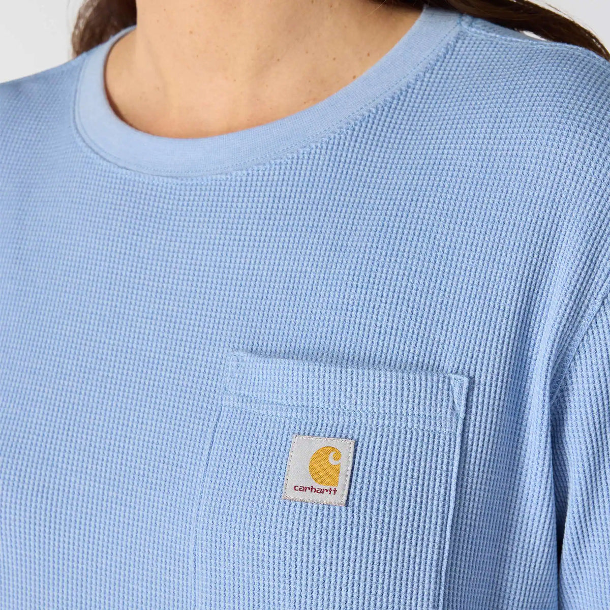Women's Waffle Knit Loose LS T-Shirt