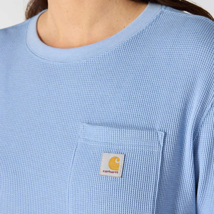 Women's Waffle Knit Loose LS T-Shirt
