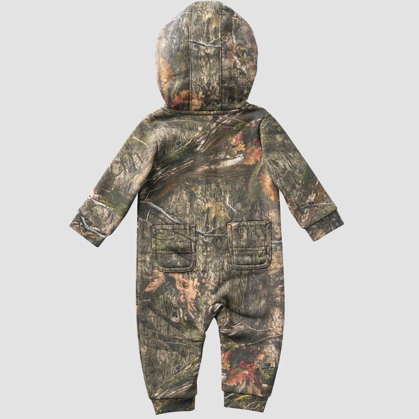 Girls' Long Sleeve Zip-Front Hooded Camo Coverall (Baby)