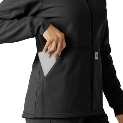 Women's Bonded Fleece Scrub Hoodie