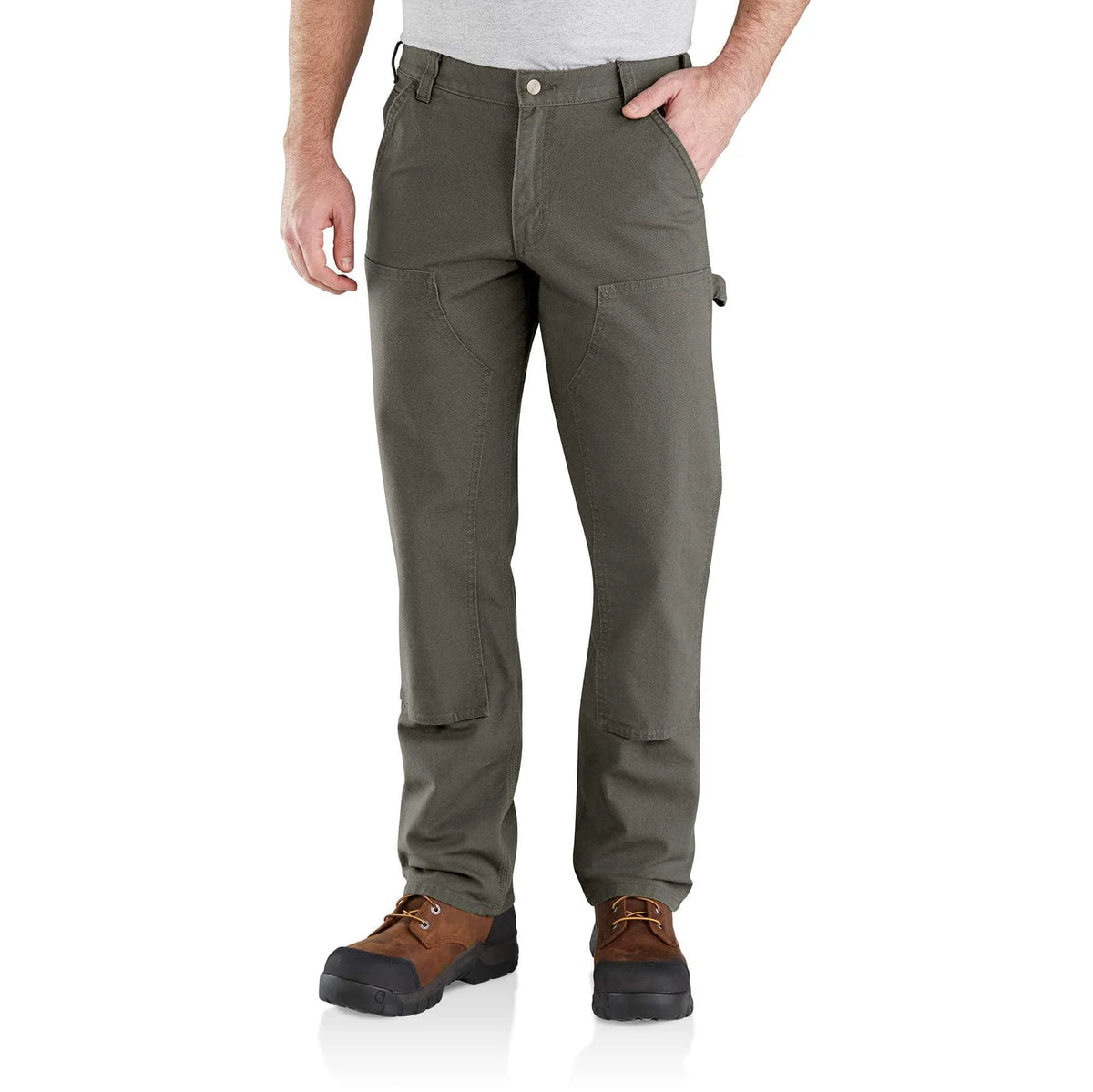 Relaxed Straight Rugged Flex™ Duck Double-Front Dungaree