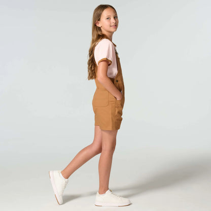 Girls' Rugged Flex™ Canvas Shortall (Child)