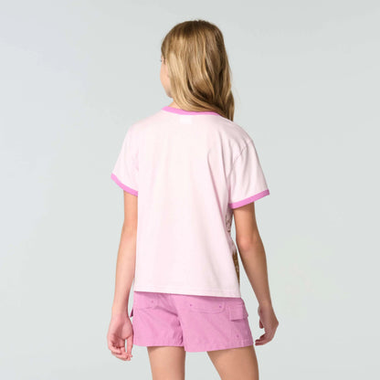 Girls' Short Sleeve Dog Ringer T-Shirt (Child/Toddler)