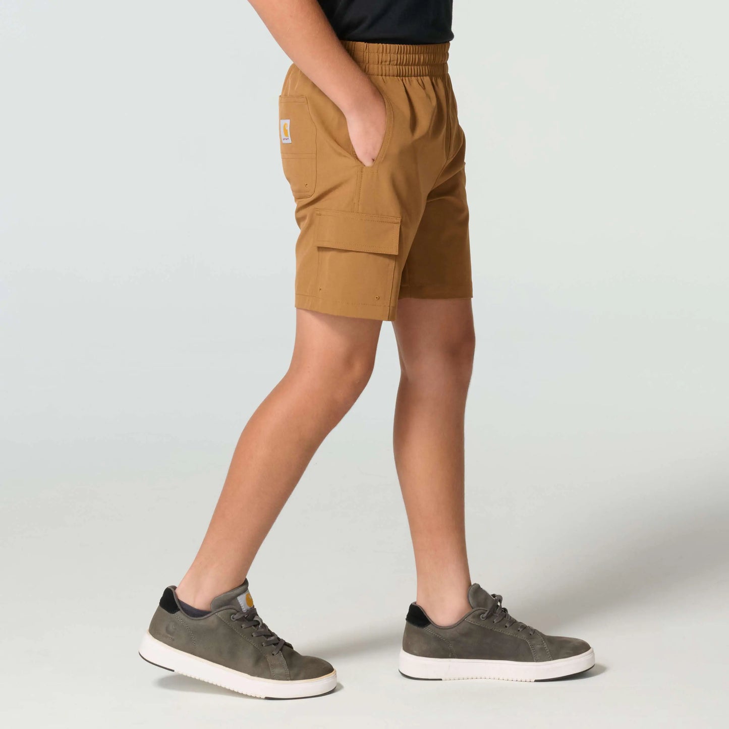 Boys' Elastic Waistband Rugged Flex™ Ripstop Cargo Work Short (Child)