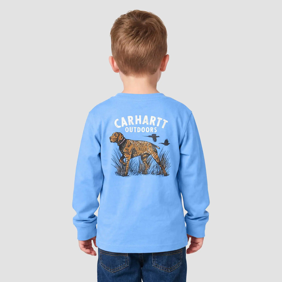 Boys' Long Sleeve Hunting Dog T-Shirt (Toddler/Child/Youth)