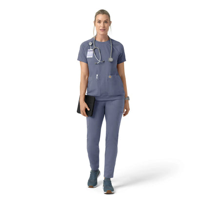Women's Force Cross-Flex Knit Crew Neck Scrub Top