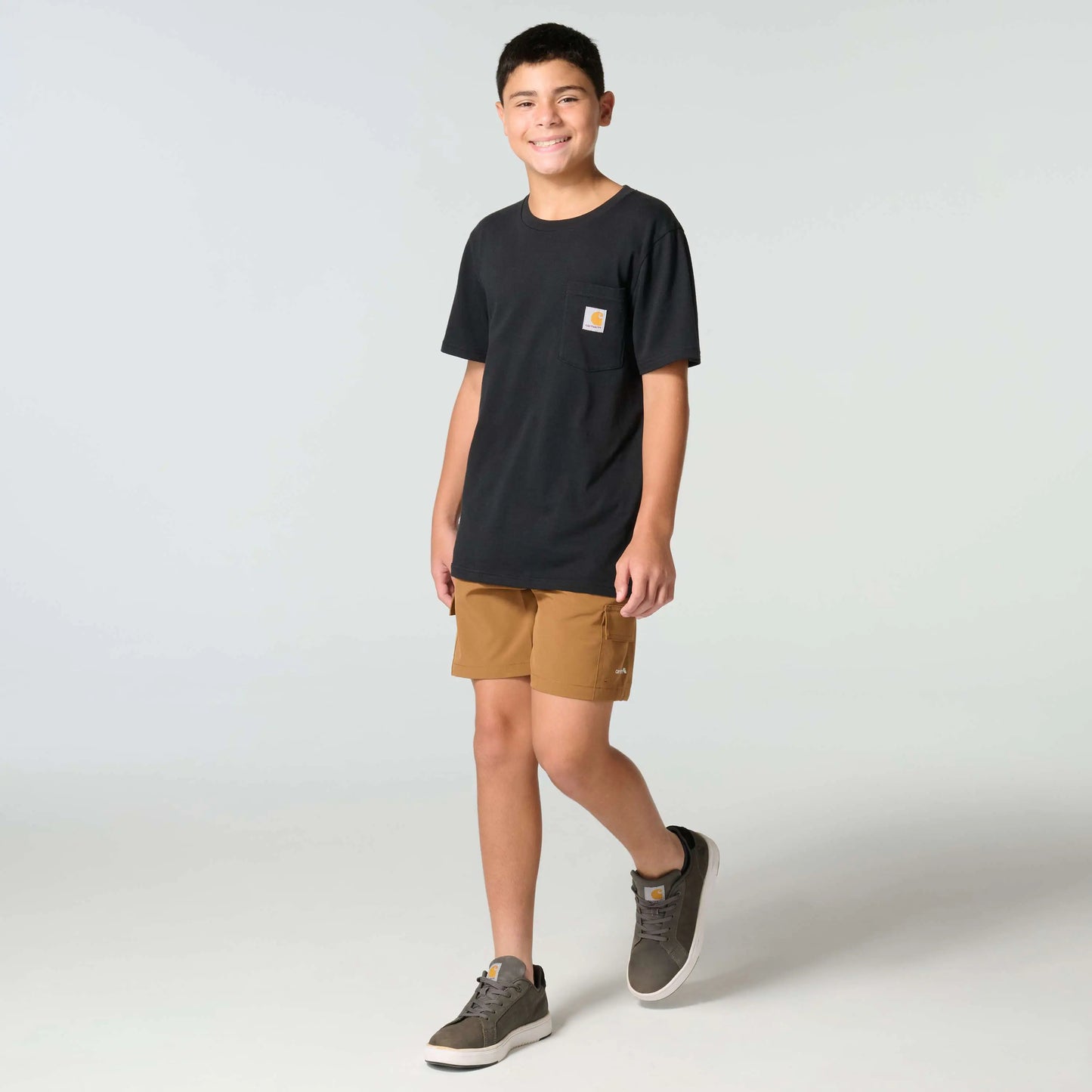 Boys' Elastic Waistband Rugged Flex™ Ripstop Cargo Work Short (Child)