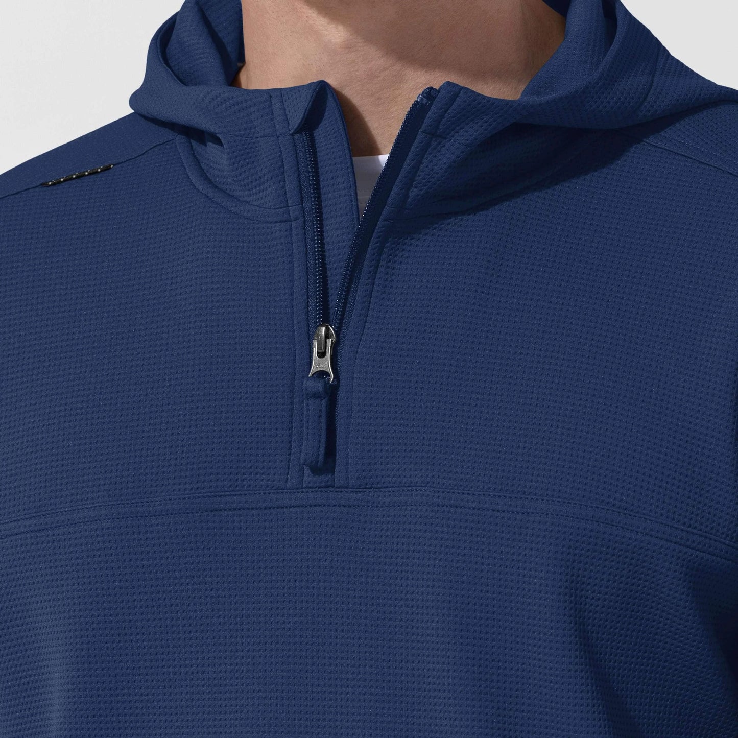 Layers Quarter Zip Waffle Hoodie