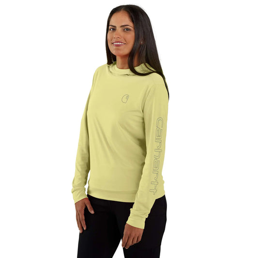 Women's Force Sun Defender™ Relaxed LS Logo Hoodie