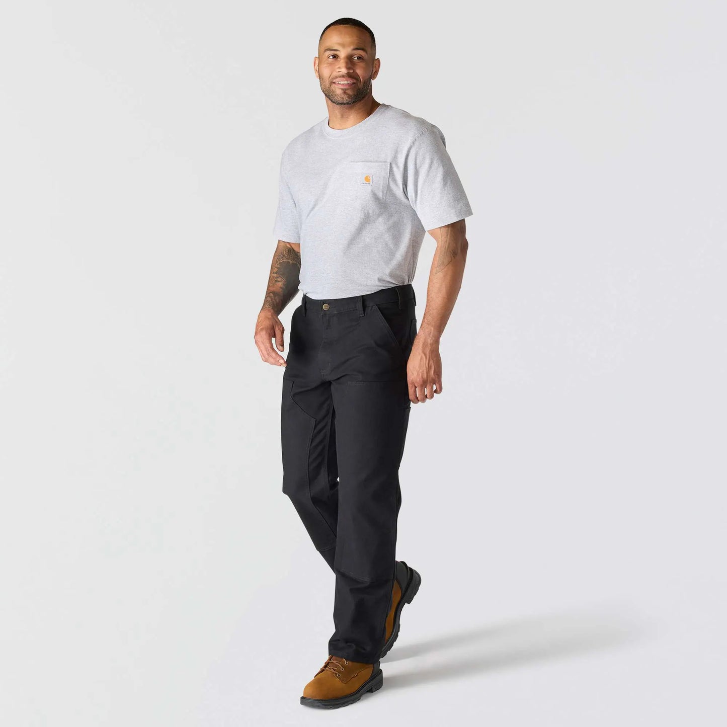 Relaxed Straight Rugged Flex™ Duck Double-Front Dungaree