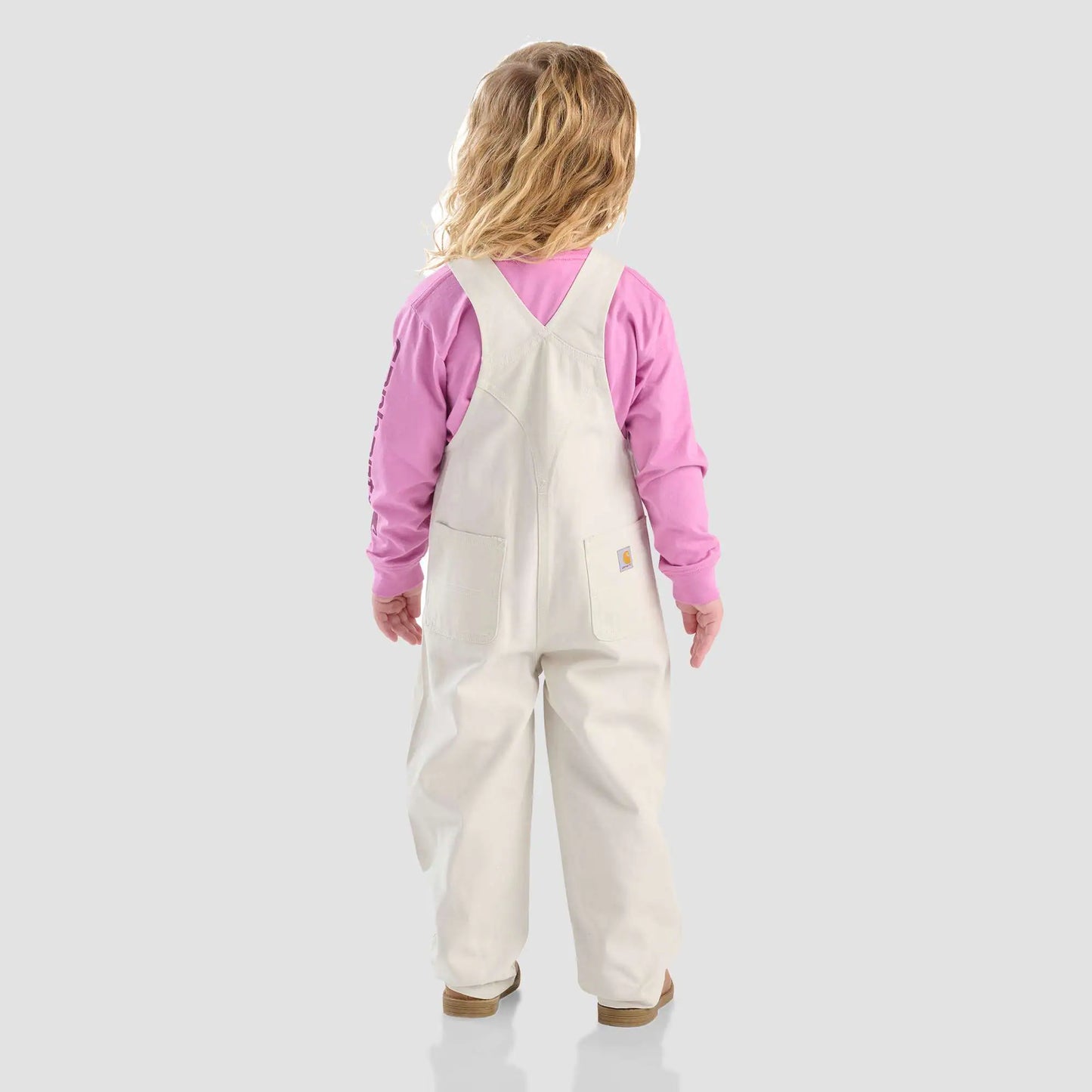 Girls' Canvas Ruffle Front Overall (Baby/Toddler)