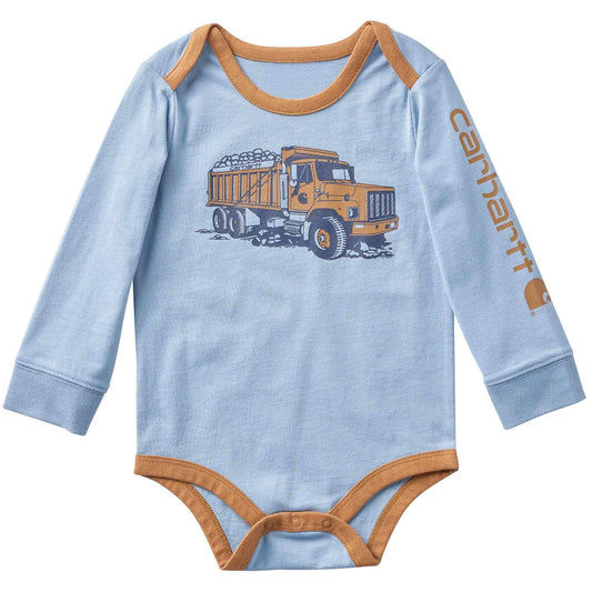 Boys' Long Sleeve Dump Truck Bodysuit (Baby)