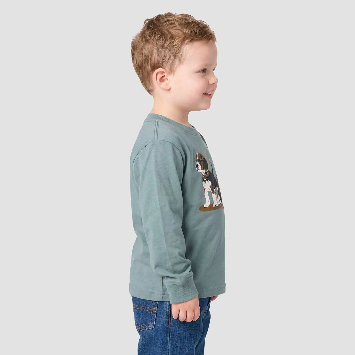 Boys' Long Sleeve Puppy T-Shirt (Toddler)