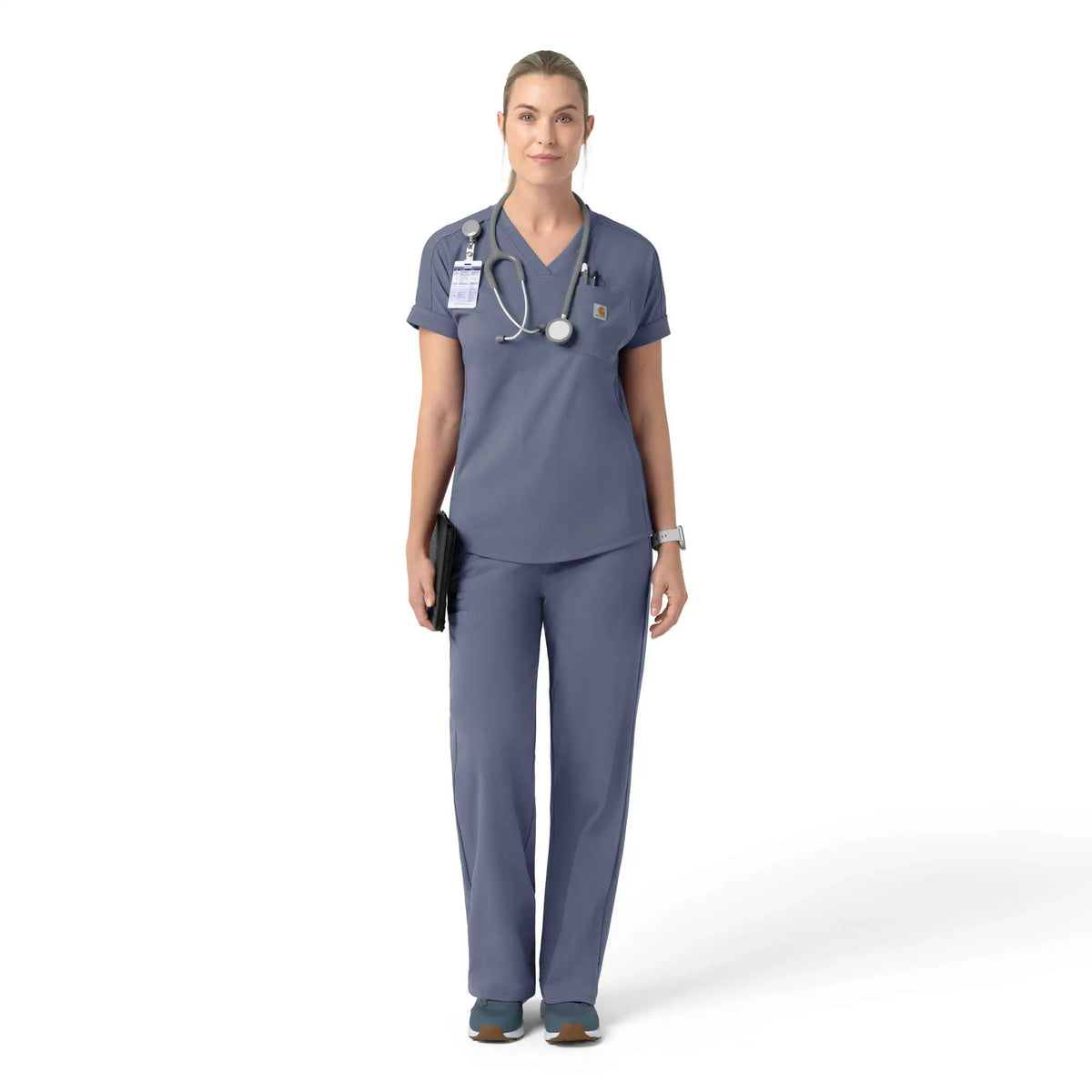 Women's Force Cross-Flex Knit V-Neck Scrub Top