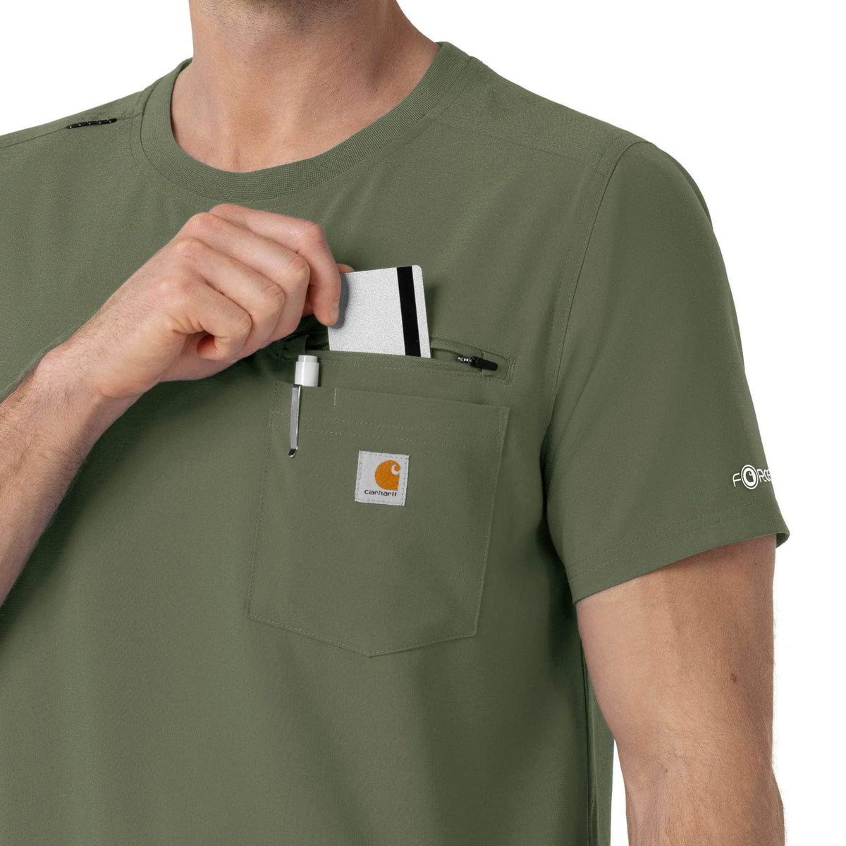 Force Cross-Flex Crew Neck Scrub Top