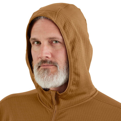 Carhartt Force® Relaxed Fit Full-Zip Long-Sleeve Hooded Fleece-Lined Shirt