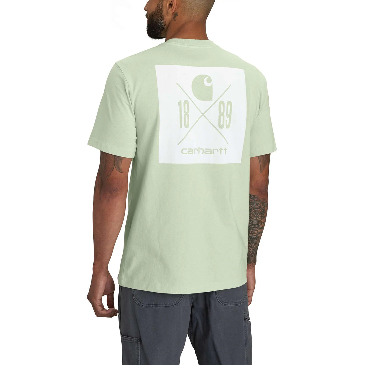 Relaxed Fit Heavyweight Short-Sleeve Pocket 1889 Graphic T-Shirt