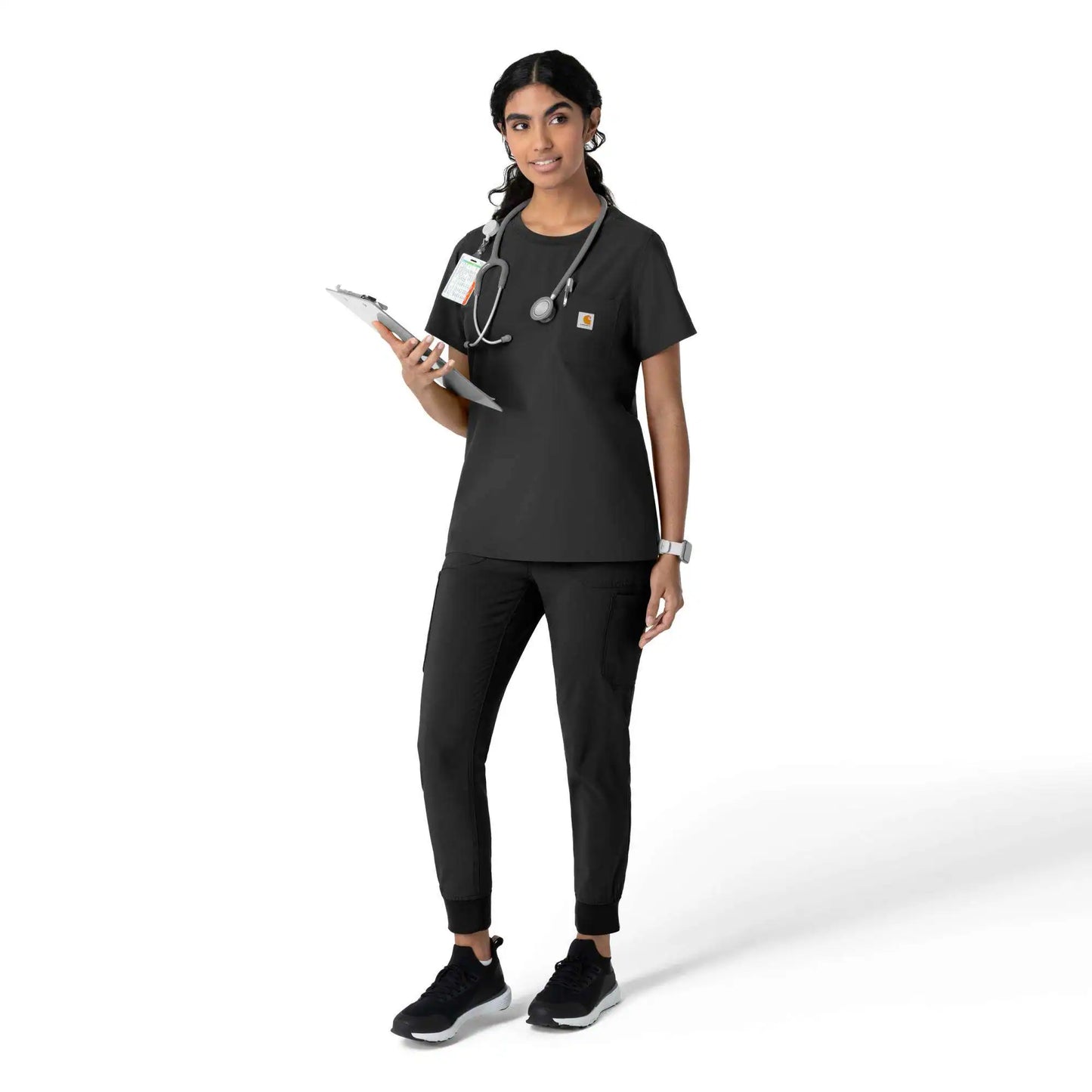 Women's Force Cross-Flex Crew Neck Scrub Top