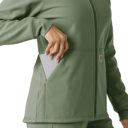 Women's Bonded Fleece Scrub Hoodie