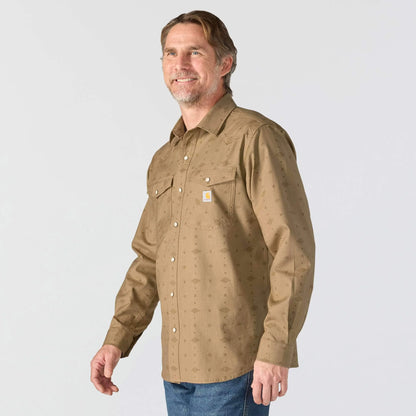 Montana Rugged Flex™ Relaxed Fit Lightweight Long-Sleeve Snap-Front Plaid Shirt