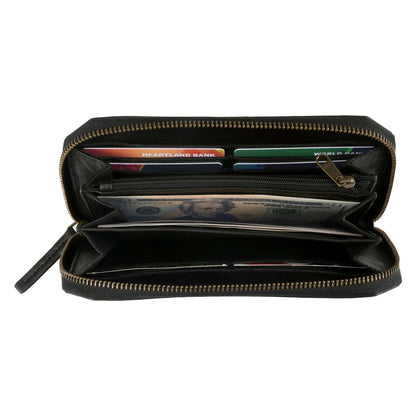 Women's Leather Clutch Wallet