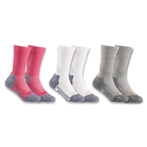 Kids' Force Midweight Crew Sock 3-Pack