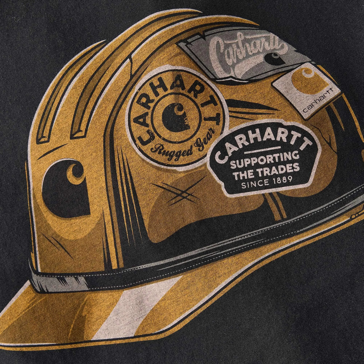 Relaxed Fit Lightweight Short-Sleeve Helmet Graphic T-Shirt