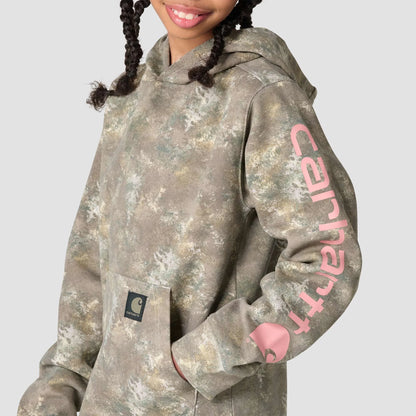 Girls' Long Sleeve Hooded Camo Graphic Sweatshirt (Child/Youth)