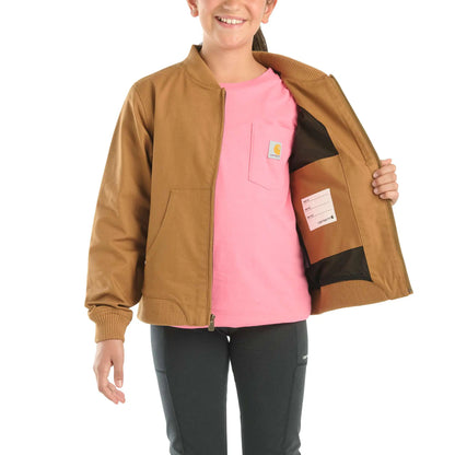 Girls' Long-Sleeve Rugged Flex® Canvas Jacket (Child/Youth)