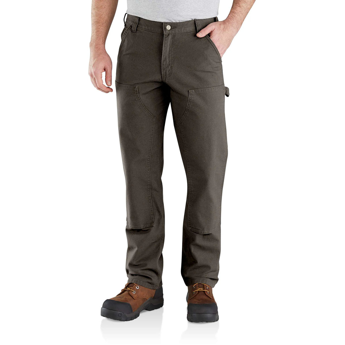 Relaxed Straight Rugged Flex™ Duck Double-Front Dungaree