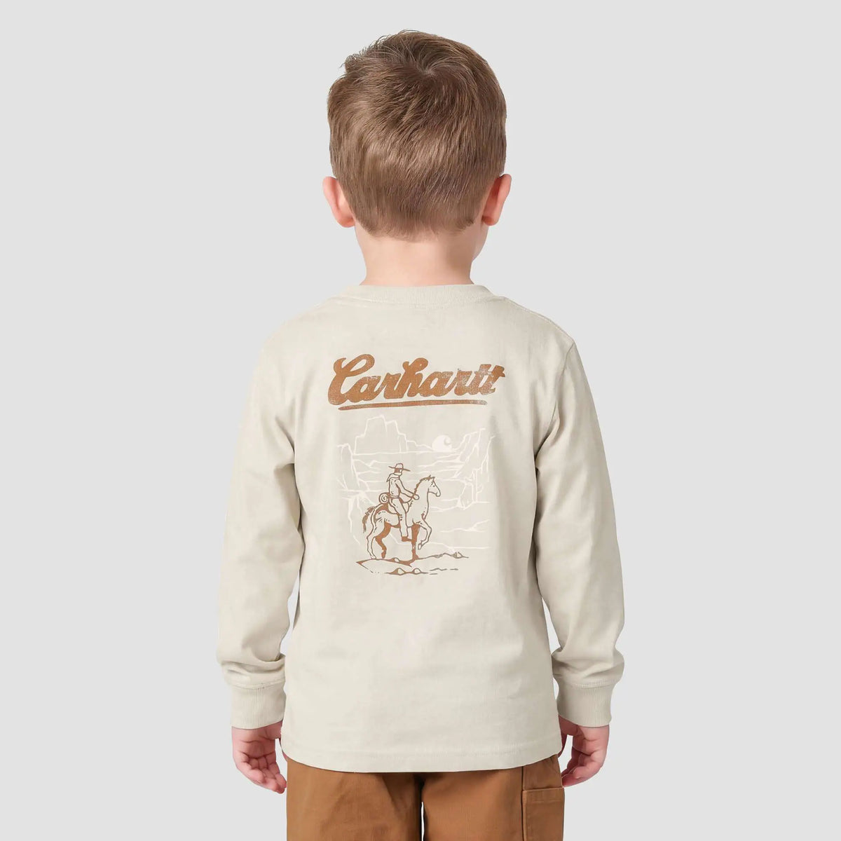 Boys' Long Sleeve Western Pocket T-Shirt (Toddler/Child/Youth)