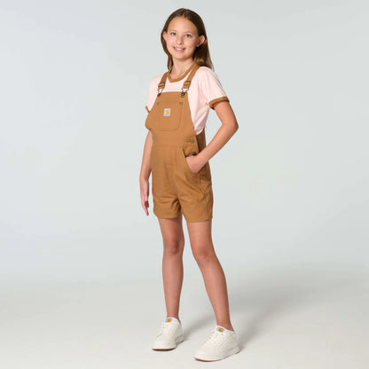 Girls' Rugged Flex™ Canvas Shortall (Child)