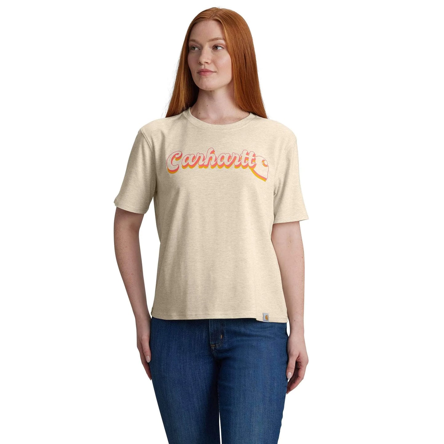 Women's TENCEL™ Fiber Series Loose Fit Short-Sleeve Script Graphic T-Shirt