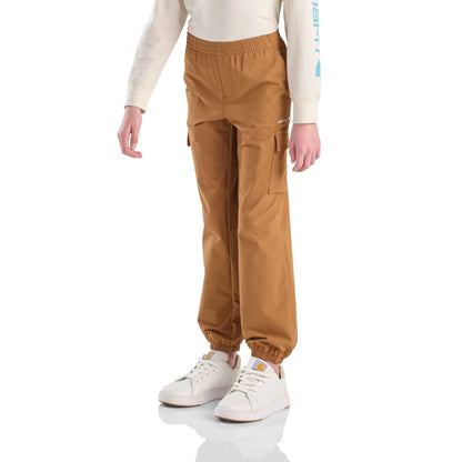 Girls' Elastic Waistband Stretch Woven Cargo Pant (Child/Youth)