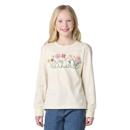 Girls' Long Sleeve Script T-Shirt (Toddler/Child)