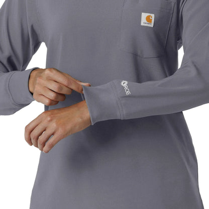 Women's Force Cross-Flex  Crew Neck Long Sleeve Scrub Top