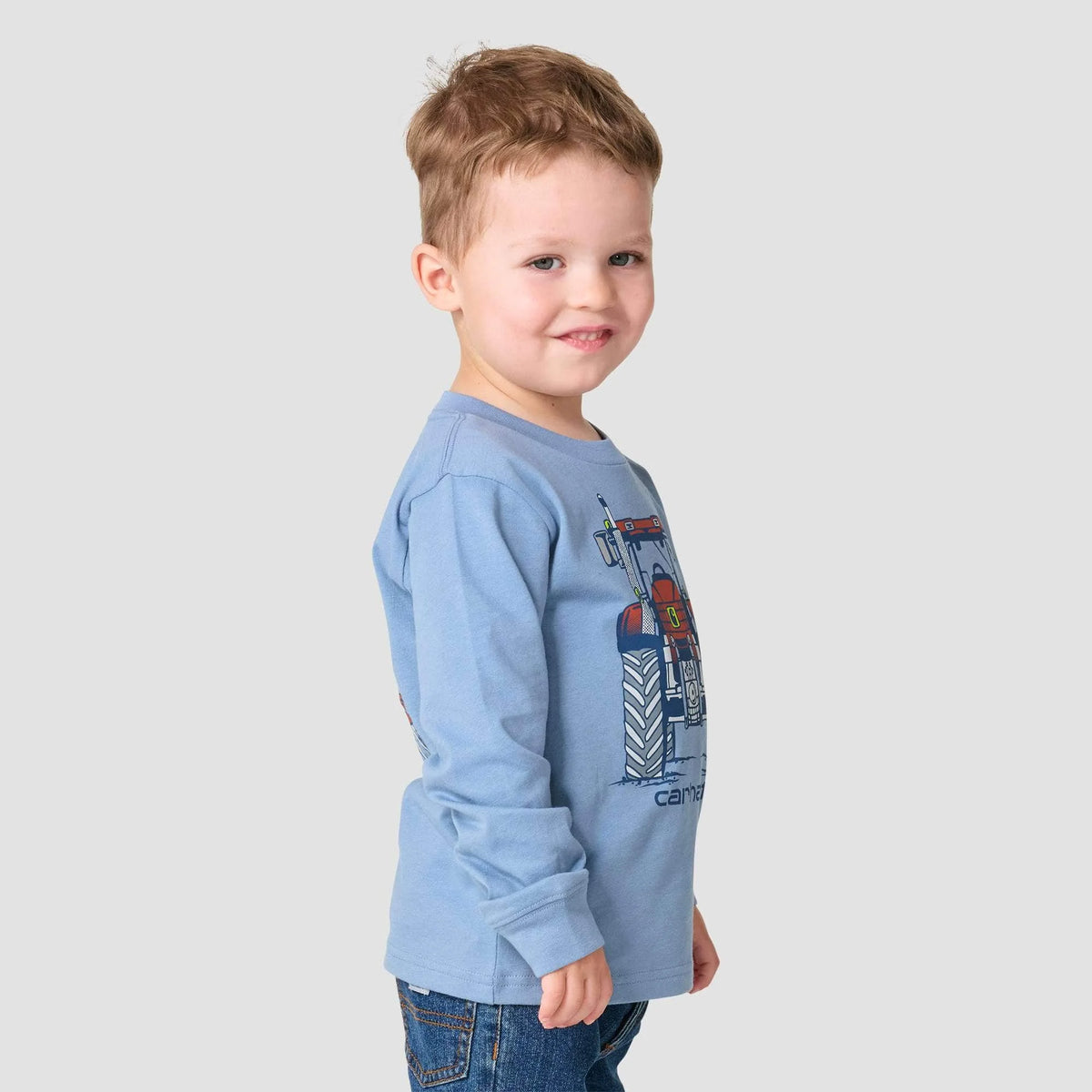 Boys' Long Sleeve Tractor T-Shirt (Toddler/Child)