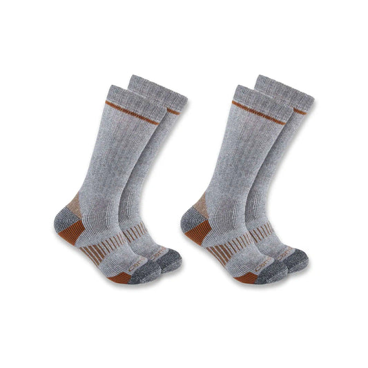 Midweight Synthetic-Wool Blend Boot Sock 2-Pack