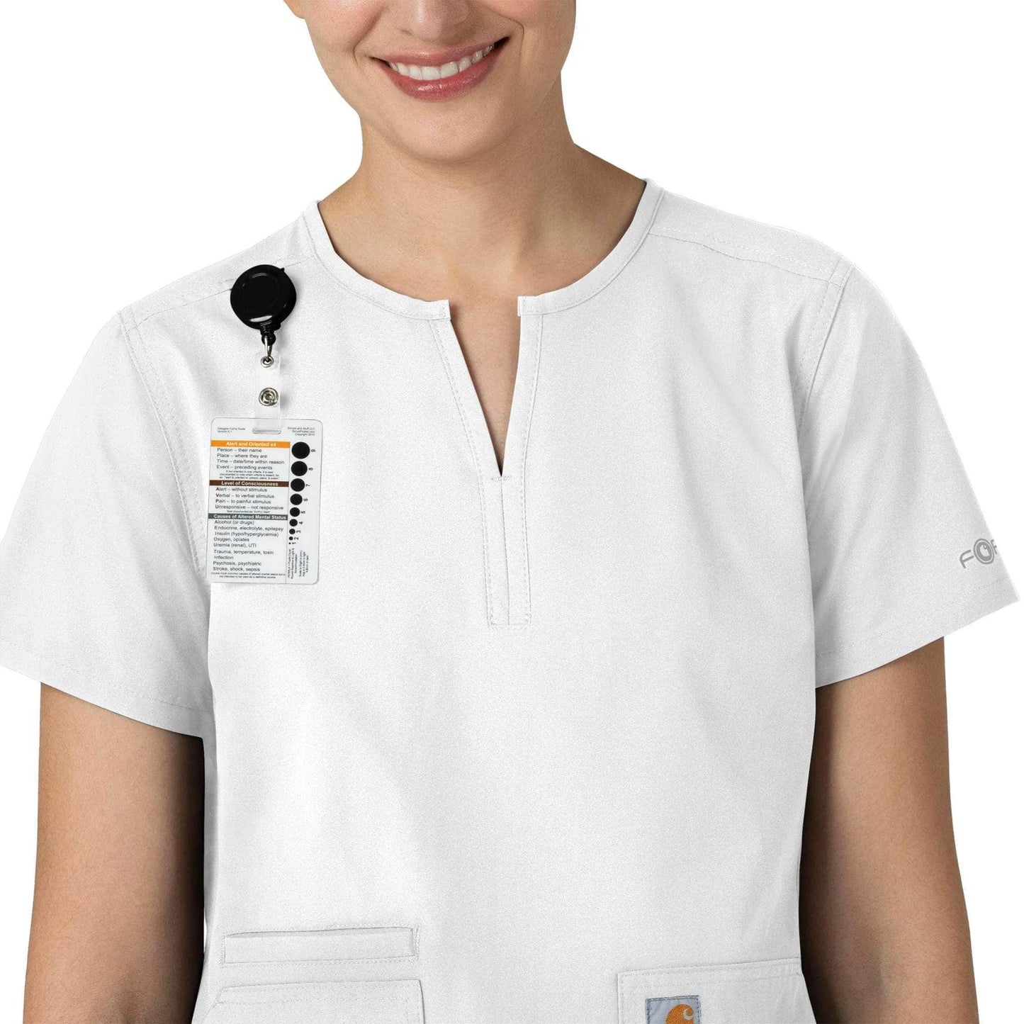 Women's Force Essentials Notch Neck Tunic Scrub Top