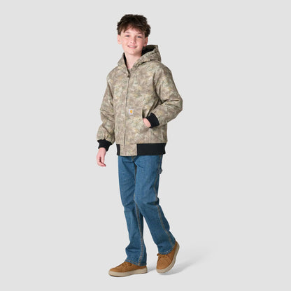 Boys' Canvas Insulated Faded Camo Jacket (Child/Youth)