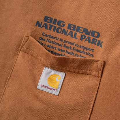 Loose Fit Heavyweight Long-Sleeve Big Bend National Park Graphic T-Shirt