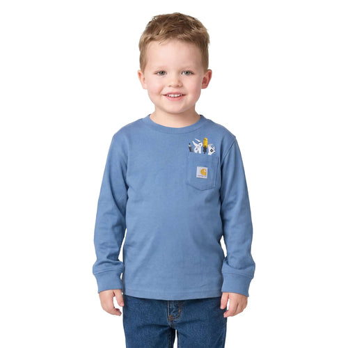 Boys' Long Sleeve Tool Pocket T-Shirt (Toddler/Child)