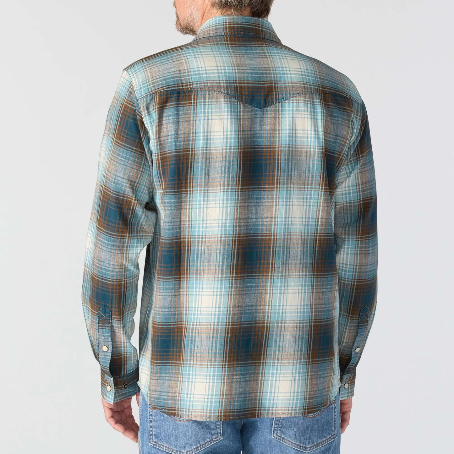 Montana Rugged Flex™ Relaxed Fit Lightweight Long-Sleeve Snap-Front Plaid Shirt