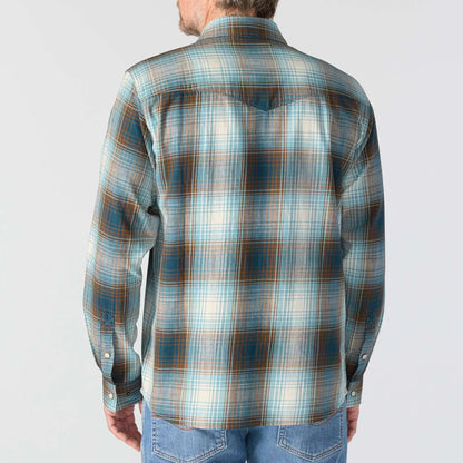 Montana Rugged Flex™ Relaxed Fit Lightweight Long-Sleeve Snap-Front Plaid Shirt