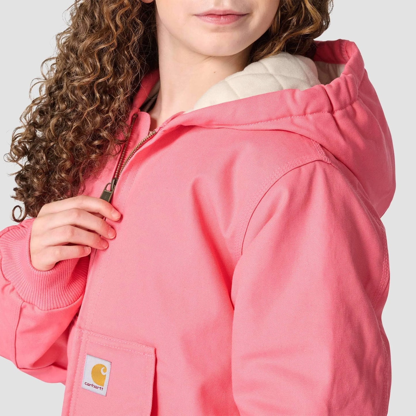 Girls' Canvas Insulated Hooded Active Jac (Youth)